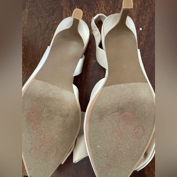 BHLDN Seychelles Neve Satin Bow Heels Ivory US 7 Bridal Wedding Shoes NWOB - Picture 6 of 6